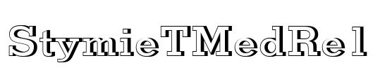 StymieTMedRe1 Font Image
