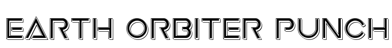 Earth Orbiter Punch Font Image