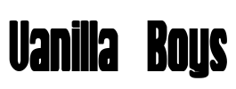Vanilla Boys Font Image