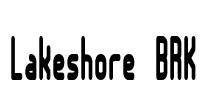 Lakeshore BRK Font Image