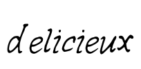 delicieux Font Image