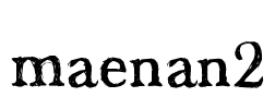 maenan2 Font Image