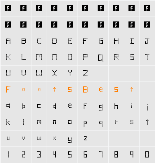 blocks Character Map