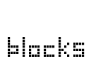 blocks Font Image