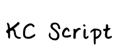 KC Script Font Image