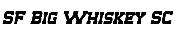 SF Big Whiskey SC Font Image