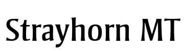 Strayhorn MT Font Image