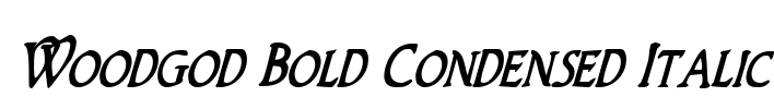 Woodgod Bold Condensed Italic