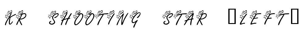 KR Shooting Star (Left) Font Image