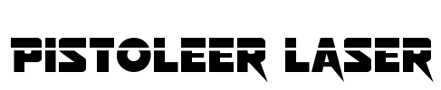 Pistoleer Laser Font Image