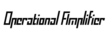 Operational Amplifier Font Image