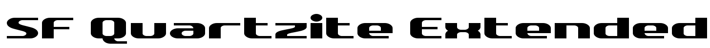 SF Quartzite Extended Font Image