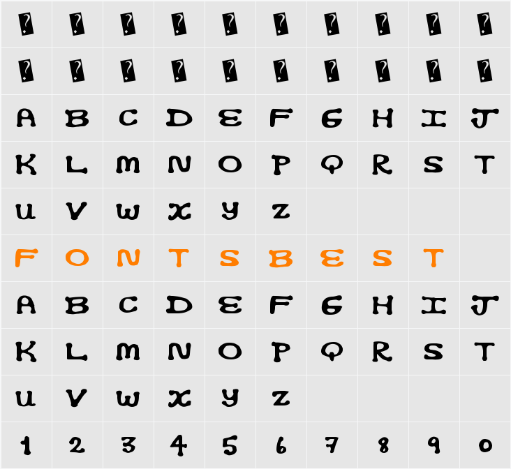 OpticNerd Character Map