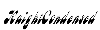 HaightCondensed Font Image