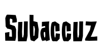 Subaccuz Font Image