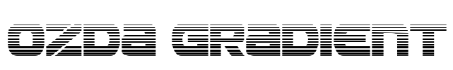 Ozda Gradient Font Image