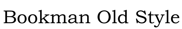 Bookman Old Style Font Image