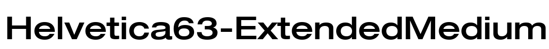 Helvetica63-ExtendedMedium Font Image