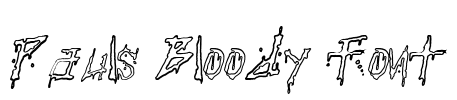 Pauls Bloody Font Font Image