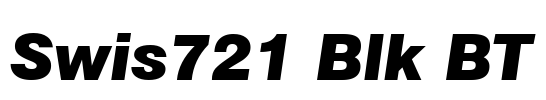 Swis721 Blk BT Font Image