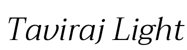 Taviraj Light Font Image