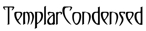 TemplarCondensed Font Image