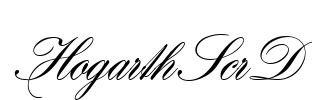 HogarthScrD Font Image