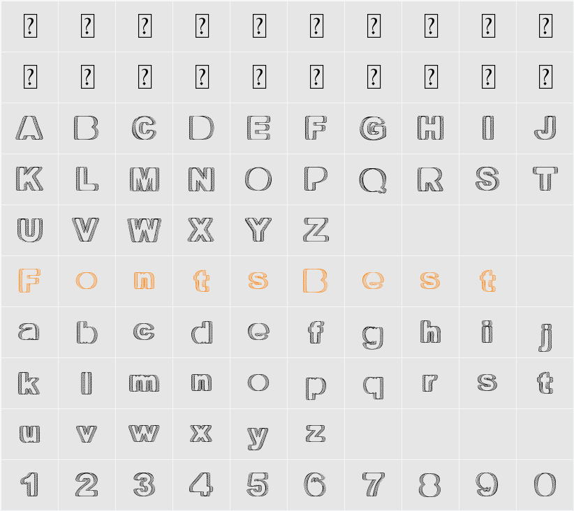 Territorio Character Map