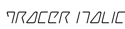 Tracer Italic Font Image