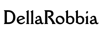 DellaRobbia Font Image