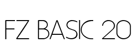 FZ BASIC 20 Font Image
