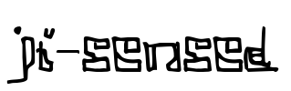 JI-Sensed Font Image