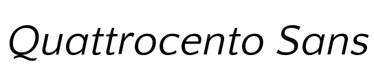 Quattrocento Sans Font Image