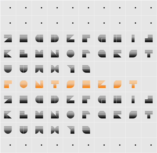 Drebiek Character Map