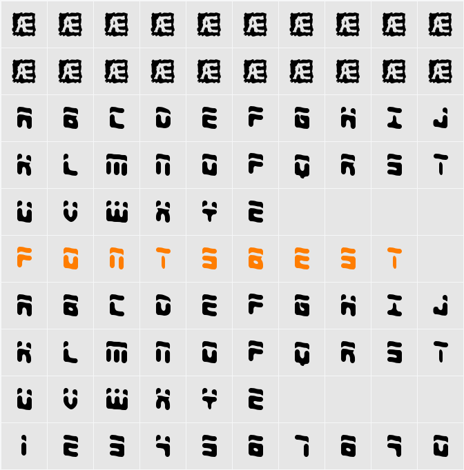 Foreshadow BRK Character Map
