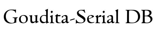 Goudita-Serial DB Font Image
