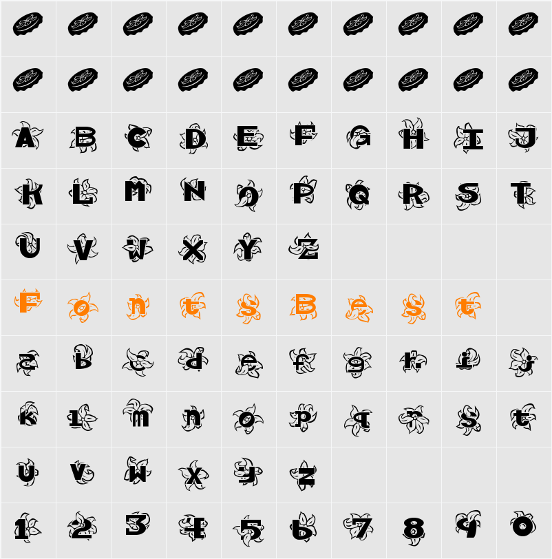 Hawaiiah Character Map