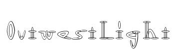 OutwestLight Font Image