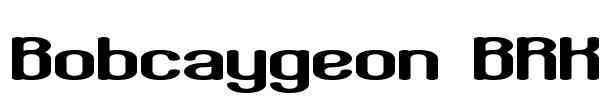 Bobcaygeon BRK Font Image