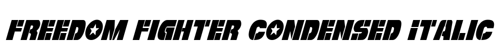 Freedom Fighter Condensed Italic