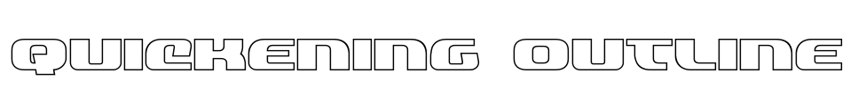Quickening Outline Font Image