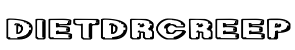 DietDrCreep Font Image