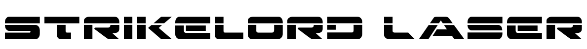 Strikelord Laser Font Image
