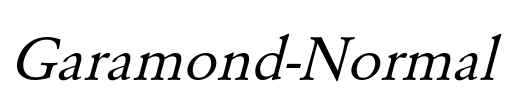 Garamond-Normal