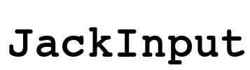 JackInput Font Image