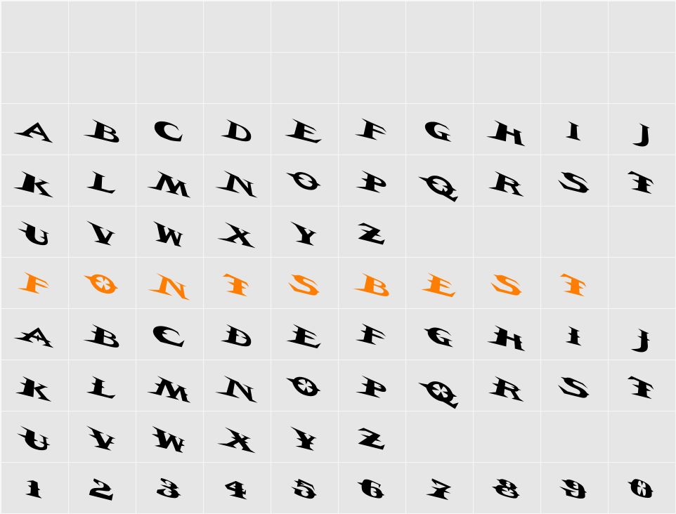 VTCBelialsBladeTricked Character Map