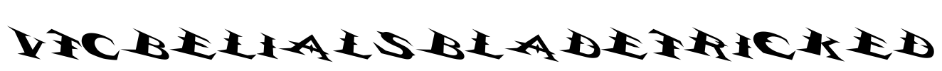 VTCBelialsBladeTricked Font Image