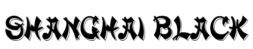 Shanghai Black Font Image