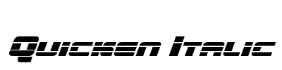Quicken Italic Font Image