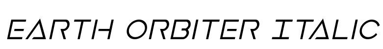 Earth Orbiter Italic